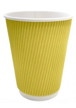 Набор одноразовых стаканов 340 мл, 25 шт (желтый)