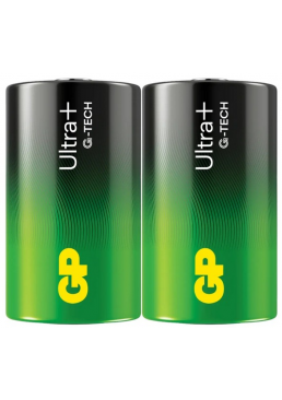 Батарейка GP Ultra Plus Alkaline 1,5V (LR20) лужна 13AUP21-S2, 2 шт