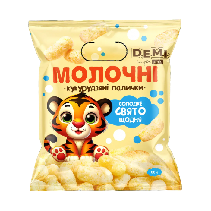 Палички кукурудзяні D.E.M.I. молочні, 60 г  (822019) - 