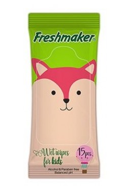 Серветки вологі Freshmaker KIDS, 15 шт