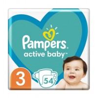 Подгузники Pampers Active Baby размер 3 (6-10 кг), 54 шт