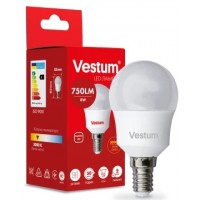  Лампочка Vestum LED G45 8W 3000K 220V E14 (1-VS-1212)