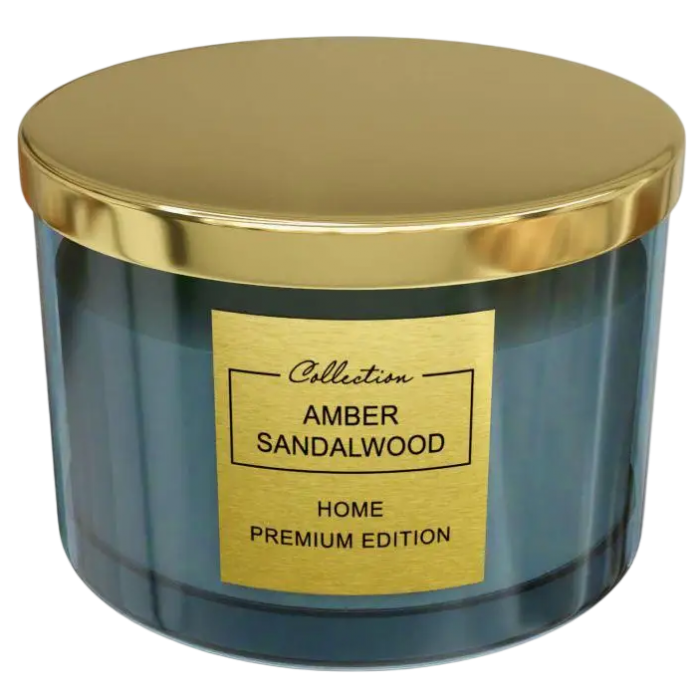 Свеча ароматизированная Pepco Home Amber Sandalwood (янтарь и сандаловое дерево), 1 кг - 
