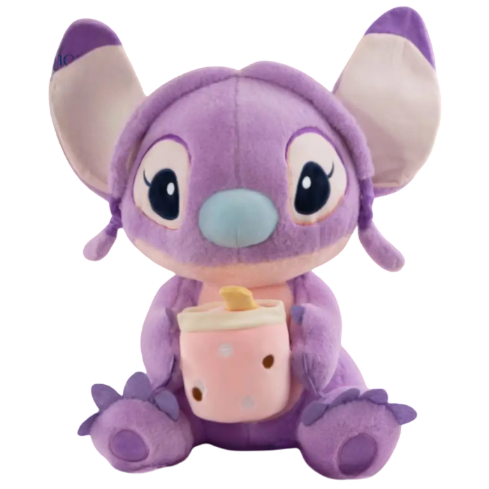 Игрушка-подушка «Стич» с пледом внутри (фиолетовый) -  Игрушка-подушка «Стич» с пледом внутри (фиолетовый) -