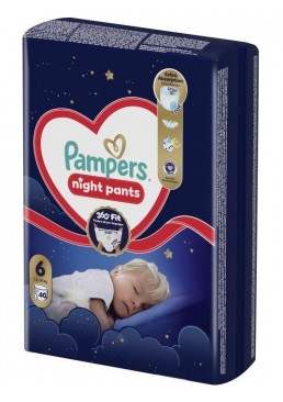 Подгузники Pampers Night Pants, размер 6 (13–19 кг), 40 шт