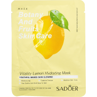 Маска для лица тканевая Sadoer Botany and fruits skin care Лимон, 25 г