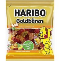 Желейные конфеты Haribo Goldbaren Saft Сочные золотые мишки, 160 г