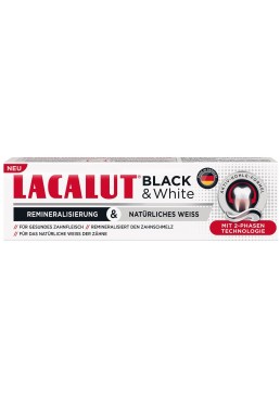 Зубная паста Lacalut Black&White, 75 мл