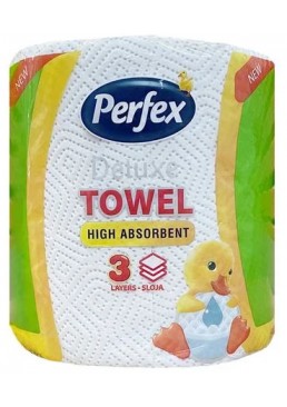 Паперові рушники Perfex Deluxe, 3-шарові (150 відривів)