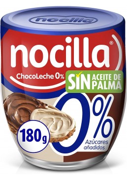 Паста Nocilla  из молочного шоколада с лесными орехами без сахара Дуо, 190 г