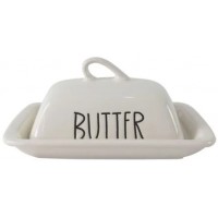 Масленка Limited Edition Butter с крышкой бежевая, 19.2см