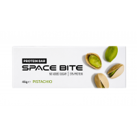 Батончик протеїновий Space Bite "Фісташковий" глазурований молочним шоколадом з підсолоджувачами, 45 г