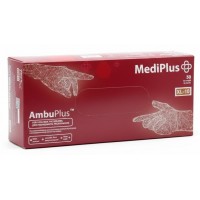 Медичні рукавички MediPlus AmbuPlus латексні неопудрені XL, 25 пар