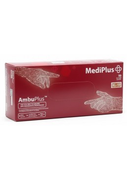 Медичні рукавички MediPlus AmbuPlus латексні неопудрені XL, 25 пар
