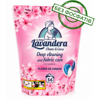 Капсулы для стирки Lavandera Flores de Cerezo 4в 1 универсальные, 36 шт