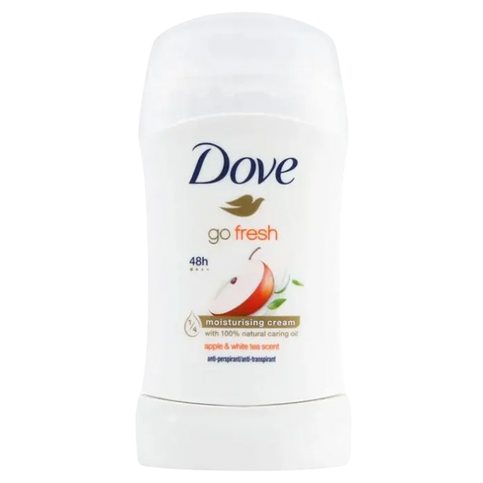 Антиперспирант-стик женский Dove Go Fresh Яблоко и белый чай, 40 мл - 