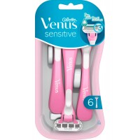 Набор одноразовых женских бритв Gillette Venus 3 Sensitive, 6 шт