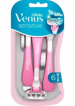 Набор одноразовых женских бритв Gillette Venus 3 Sensitive, 6 шт