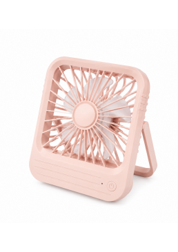 Вентилятор настільний Table Fan JY966, 16.5х13.5 см (рожевий)