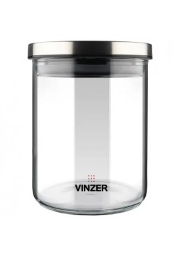 Ємність скляна VINZER 50734 для зберігання продуктів, 0.6 л 