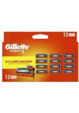 Змінні картриджі для гоління чоловічі Gillette Fusion, 12 шт