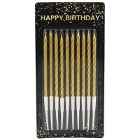 Набір свічок для торта "Happy birthday", 10 шт