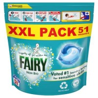 Капсули для прання дитячої білизни Fairy Non-Bio для всіх типів тканин, 51 шт