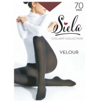 Колготки женские Siela Velour, 70 DEN, Caffe, размер 5