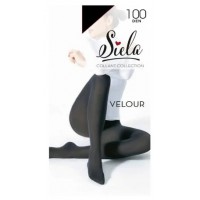 Колготки женские Siela Velour, 100 DEN, Nero, размер 2