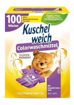 Порошок для прання кольорових речей Kuschelweich "Момент Щастя", 5.5 кг (100 прань)