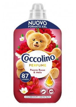 Кондиціонер для білизни Coccolino Perfume Peonia Rossa&Mela червона півонія та яблуко, 1.827 л (87 прань)