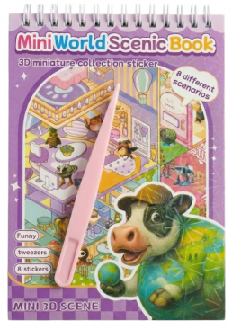 Румбокс 3D наклейки в блокноте "Корова"