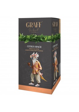 Чай зелений Graff Citrus Space "Цитрусовий космос", 30 г (20 пакетиків)