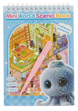 Румбокс 3D наклейки в блокноте "Восьминожка"