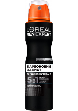 Дезодорант-антиперспирант для тела L'Oreal Paris Men Expert Карбоновая защита, 150 мл
