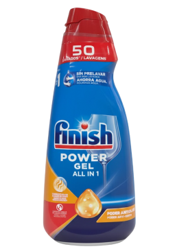 Гель для посудомоечной машины Finish All In One Poder Antiolor, 1 л