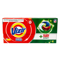 Гелевые капсулы Vizir 4в1 Platinum Pods + Fairy Effect, 26 шт
