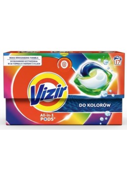 Капсулы для стирки Vizir All in 1 Pods «Color», 17 шт