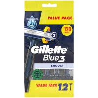 Верстати бритвені Gillette Blue 3 одноразові, 8 + 4 шт