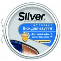 Віск для взуття безбарвний Silver, 50мл