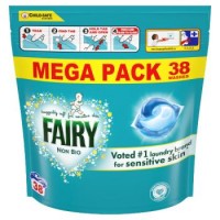 Капсулы для стирки детского белья Fairy Non-Bio для всех типов тканей, 38 шт