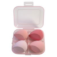 Набір бьюті-блендерів для макіяжу, 4 шт (рожевий)