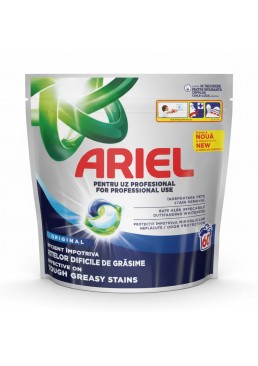 Капсулы для стирки Ariel Professional Original для всех типов тканей, 60 шт