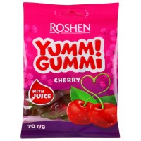 Желейні цукерки Roshen Yummi Gummi Cherry, 70 г