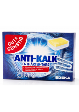 Таблетки для стиральных машин Gut & Gunstig Анти-кальк от накипи, 60 шт