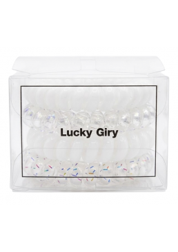 Набор резинок-пружинок для волос I31428, 4 шт (белые)