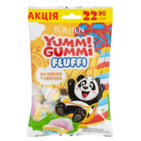 Конфеты маршмеллоу Roshen Yummi Gummi Fluffi Rainbow Turbines, 65 г