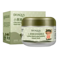 Маска для лица Bioaqua Littlie Black Pig Bubble Mask, 100 г