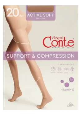 Колготки Conte elegant Active Soft 20 DEN Mocca, 5 размер 