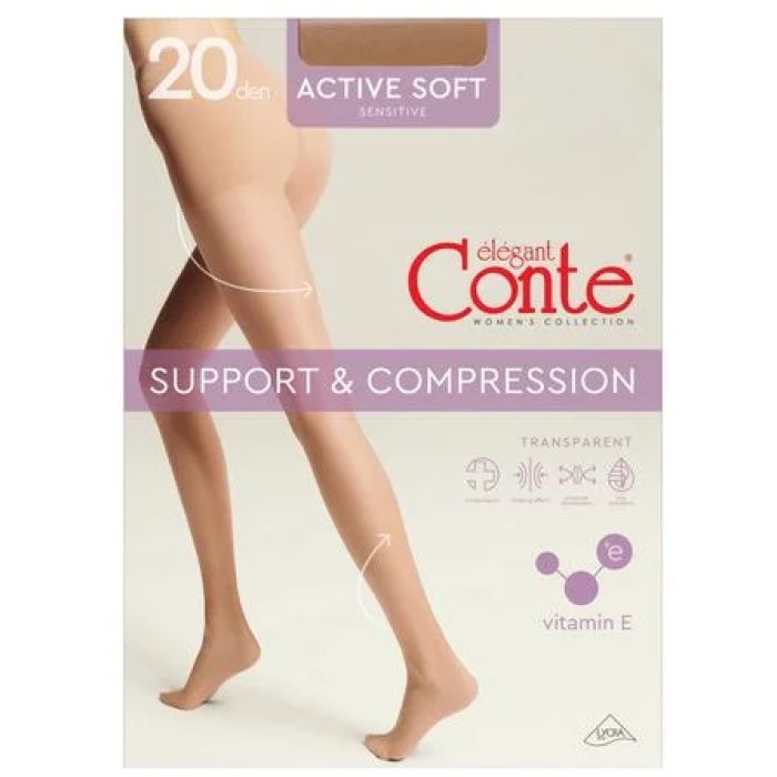 Колготки Conte elegant Active Soft 20 DEN Mocca, 5 размер  - 